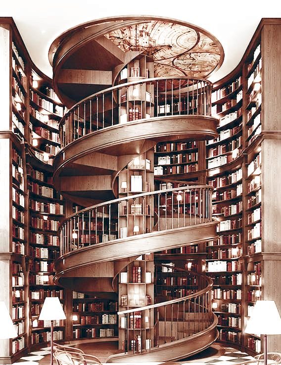 Library shelves
